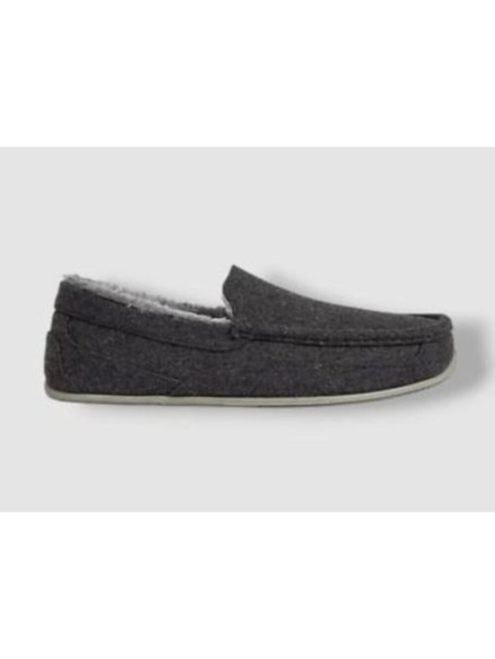Deer Stags Spun Slipperooz Mens 12M Dark Gray Moccasin Slippers NIB